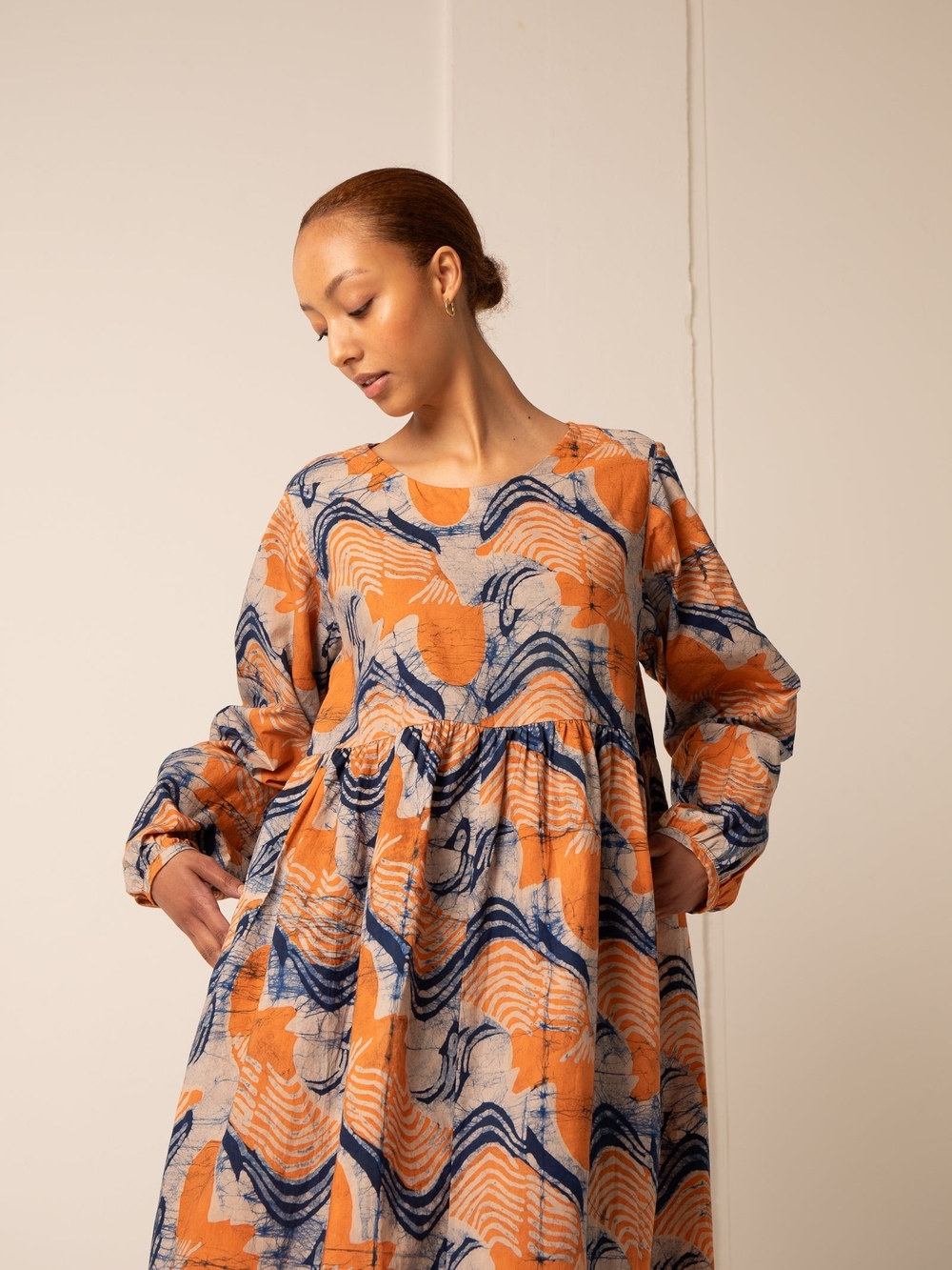 Osei Duro Mariam Dress in Bergamot | Small